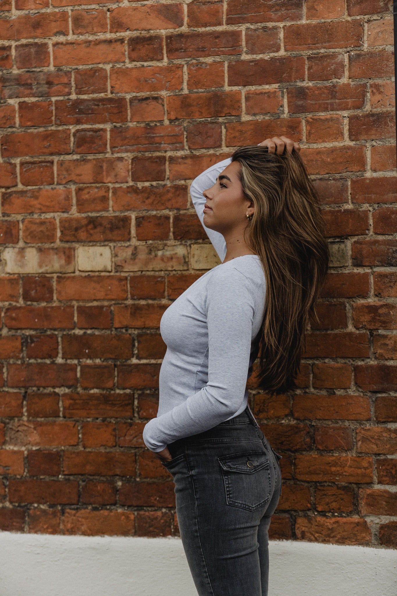 VMCHLOE Pullover - Light Grey Melange